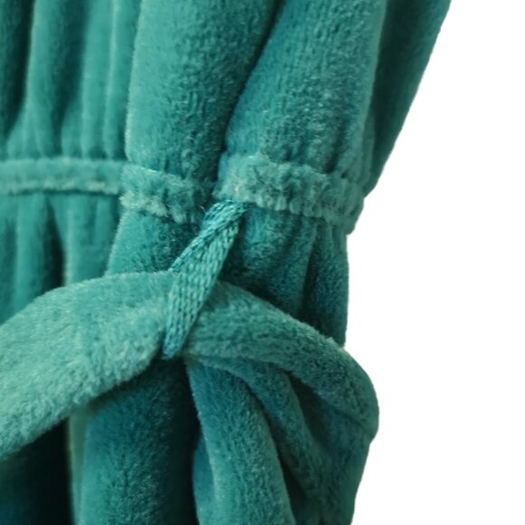 1970s Teal St Michael's Velour Dress Size 14 Mark & Spencer Perfect Condition - Picture 3 of 13